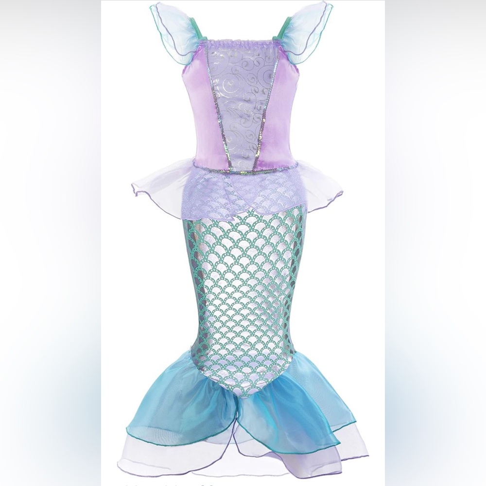 Padete Pink Little Girl Mermaid Princess Costume